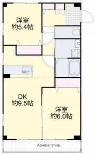リーフミナン【107号室】の間取り