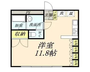 弓之町ビル【803号室】の間取り