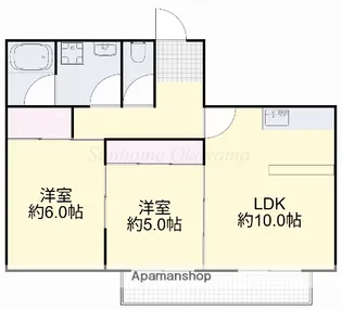 フェリーチェ中仙道A【2階】の間取り