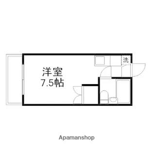 ホープ伊島B棟【105号室】の間取り