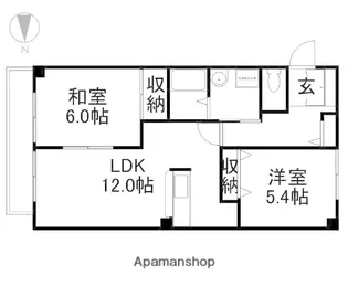 カンフォタブル【3階】の間取り