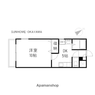 ノーブル西長瀬【3階】の間取り