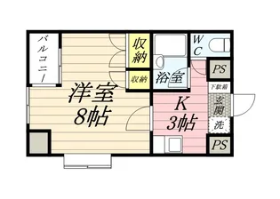 ル・メドサン【3階】の間取り