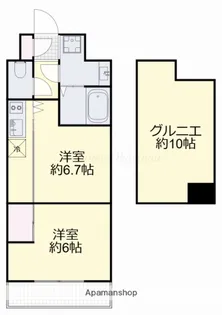 レジディア岡山駅前【10階】の間取り