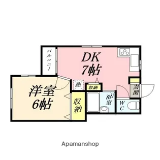 三門コンドミニアム【102号室】の間取り