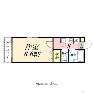 フォレスト大元【303号室】の間取り