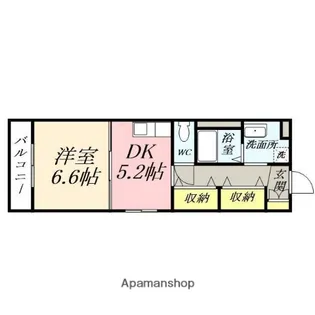 COCO新屋敷【1階】の間取り