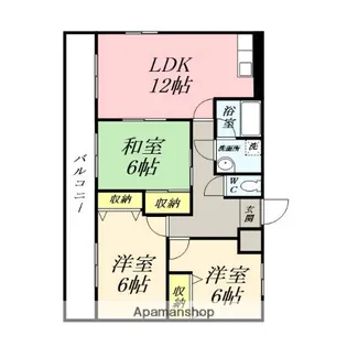 アリベ国富【3階】の間取り