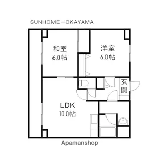 アリベ国富【7階】の間取り