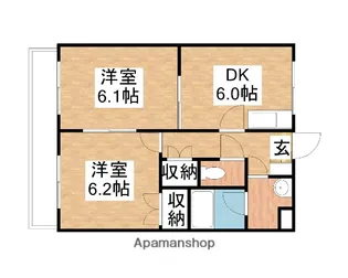 マンション寿【4階】の間取り