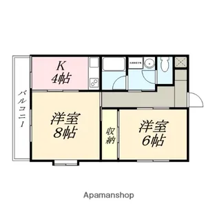 F GARDEN 厚生町 Ⅱ【301号室】の間取り