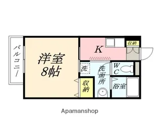 はなはうす門田 二番館【402号室】の間取り