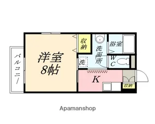 はなはうす門田 二番館【3階】の間取り