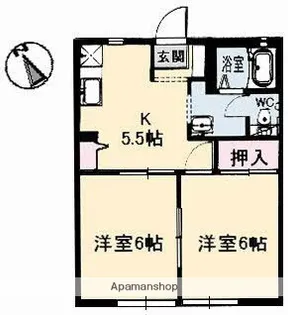 アーバン桜が丘【102号室】の間取り