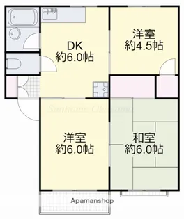 センチュリー芳田B棟【101号室】の間取り
