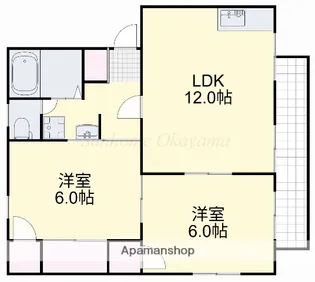 ソルメール【1階】の間取り