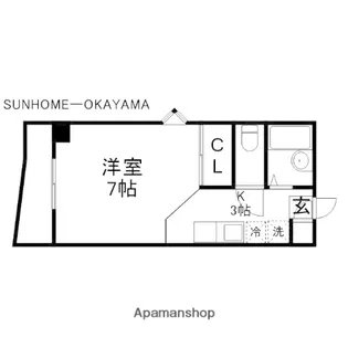 パルティール21【2A号室】の間取り