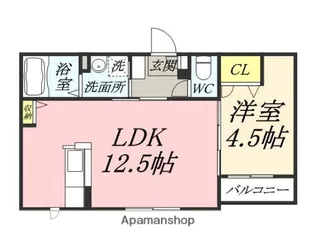 シャーメゾンフェリス 弐番館【2階】の間取り