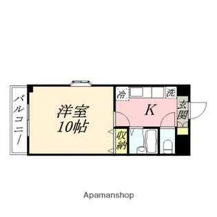 1Kの間取り画像
