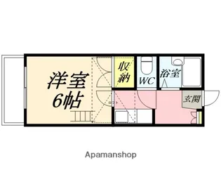 フラワーパレス下中野【1階】の間取り