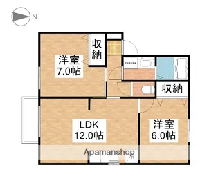 パトリア山崎【2階】の間取り