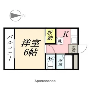 サニーヒルズ泉田Ⅰ【4階】の間取り