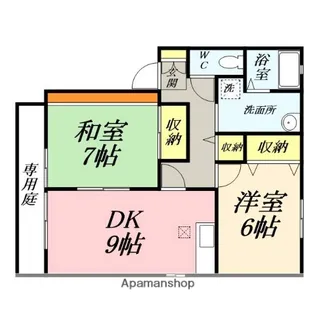 アトリオA棟【102号室】の間取り