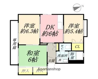 シャーメゾン大森【1階】の間取り