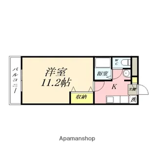 ジェムハナクマ【4階】の間取り