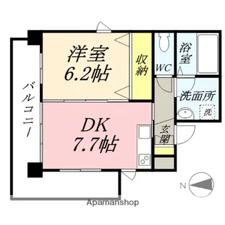 ハアラン高柳【5階】の間取り