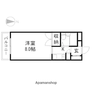 アルファ清心町Ⅰ【2階】の間取り