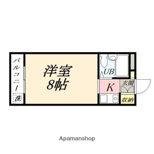 アルファ清心町Ⅰ【405号室】の間取り