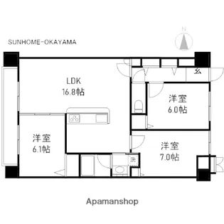 フィール野田公園【7階】の間取り