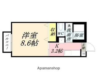 杉乃子ハイム【1階】の間取り