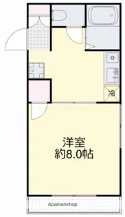 富田ハイツ【3階】の間取り