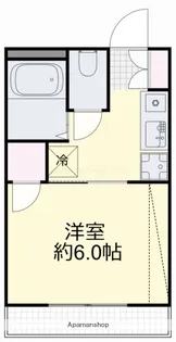 富田ハイツ【3階】の間取り