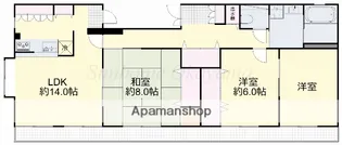 スリーゼメゾン【2階】の間取り