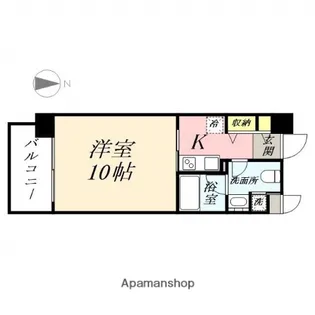 AXⅠS伊島【5階】の間取り