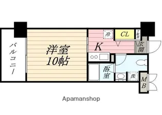 AXⅠS伊島【8階】の間取り