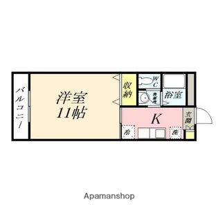 プレジデント高柳【303号室】の間取り