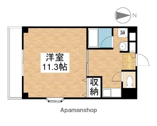 グランドール新福【209号室】の間取り