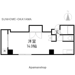 メゾン富田町【4階】の間取り
