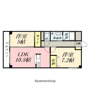 深可ヒュッテ【3階】の間取り