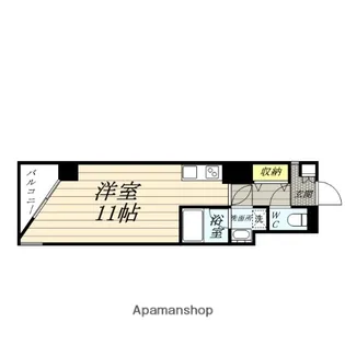 HIGHS TOP表町【5階】の間取り