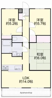シーサイド操明【3階】の間取り