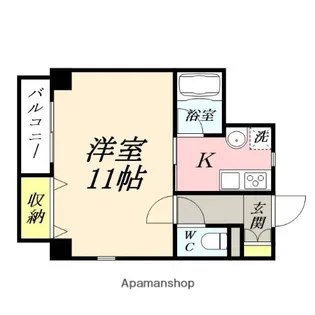 カーサ・フィオーレ表町【4階】の間取り
