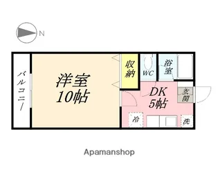 リズミラルU【203号室】の間取り