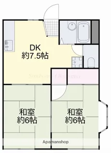 メゾン庭瀬B【107号室】の間取り