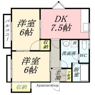 メゾン・エスプラネード【205号室】の間取り