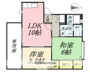 ラ・パルテール兼基壱番館【1階】の間取り